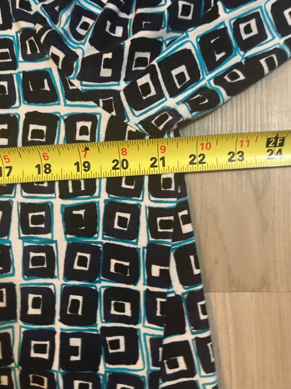 Habitat CORE TRAVEL CUBISM TUNIC XL Navy Geometric Square Career Relaxed Artsy - Picture 12 of 16